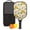 Black, variant on Pickleball Paddles Set Of 1, Fiberglass Surface, Daisy Floral Print, 1 Paddle, 2 Balls & Bag