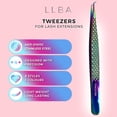 thumbnail image 3 of LLBA Lash Tweezer Professional Volume False Lash Application Tool | Multi Shapes & Purposes Tweezers | Non-Slip Grip Tweezers for Volume, Isolation & Classic Lashes (Galaxy, Pinch'em Volume), 3 of 7