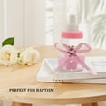 thumbnail image 6 of 24 x Baby bottle mini baby bottle 4x9cm rhinestone pink bear gift favor baby girl baby baptism, 6 of 8
