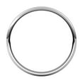 thumbnail image 2 of 14k White Gold Half Round 1.5mm Lightweight Half Round Light Band Size 4 Ring for Women and Men, 2 of 2