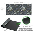 thumbnail image 7 of Office Desk Pads Floral Pattern Jumbo Mouse Pad Gaming Mousepad Large Mouse Pads The Desk Mat Non-Slip Rubber Base Waterproof with Stitched Edges 35.4 X 15.7 for Game Office,, 7 of 7