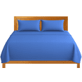 thumbnail image 1 of Sábanas King Size Lisas We2 Dream 100% Algodón Color Azul Cosmos 4 Piezas, 1 of 10