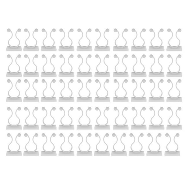 Vwrxbz Wall Clips 50pcs Self Adhesive Cable Wire Organizer Invisible Sticker for Climbing Vine