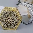 thumbnail image 2 of Hexagon Creative Plastic Candy Box Wedding Vintage Candy Boxes Chocolate Gift Treat Boxes Party Favor Hollow Gold Silver Box, 2 of 4