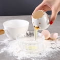 thumbnail image 4 of Ceramics Egg Separator Egg Extractor Kitchen Gadget Safety Egg Yolk White Separator Egg Filter Splitter, 4 of 6