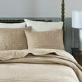 thumbnail image 3 of Madison Park Signature Serene Cotton 3 Piece Coverlet Sets (King/Cal King 110x96, Linen), 3 of 5