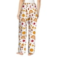 thumbnail image 2 of Bingfone Pajamas for Women,Fall Gnomes Harvest Pajama Pants with Pockets-X-Large, 2 of 7