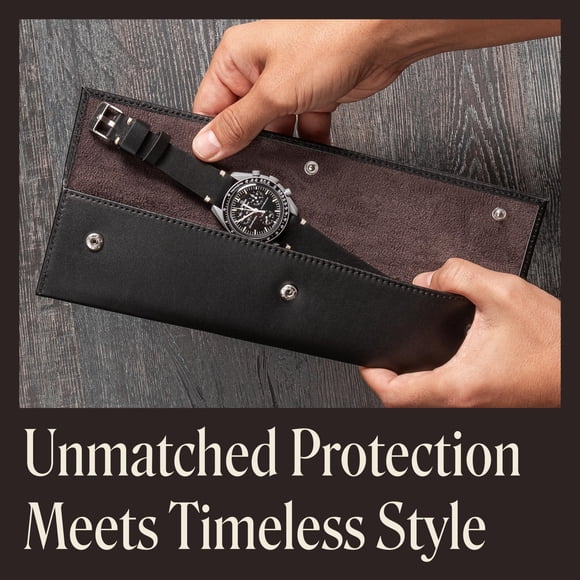 Funda de reloj QWATCHBANDS de piel napa de plena flor