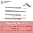 thumbnail image 5 of MIALLO Fashion Silvery & Golden Bobby Pins 4 Pack, Sparkly Full Rhinestone Hair Clips, Delicate Everyday Hair Accessories for Women and Girls, 5 of 7