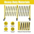 thumbnail image 4 of 23.6FT Metal Expandable Barricade, Folding Security Gate with Casters, Portable Traffic Barricade, Mobile Safety Barrier Gate Driveway Gate, Retractable Traffic Fence Indoor Outdoor, 4 of 7
