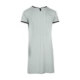 thumbnail image 4 of Men's Nightshirt Comfy Nightwear Big&Tall V Neck Short Sleeve Soft Loose Pajama Sleep Shirt Size 4XL-5XL Gray, 4 of 6
