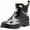 Black Leaf, variant on Norty Women’s Ankle High Rain Boots – Waterproof 6 inch Rubber Winter Spring and Garden Boots - runs a 1/2 size large