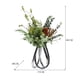thumbnail image 2 of Arreglo floral de simulación de lujo ligero, forma Irregular, centro de mesa, flores artificiales decorativas, 2 of 8