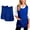 2pack-blue, variant on DOVACKA Unisex Smock Apron with Side Ties & 2 Deep Pockets, for Work Kitchen