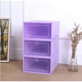 thumbnail image 2 of Big Sale ! Nomeni Home Textile Storage,Storage Case,1Pc Foldable Clear Shoes Storage Box Plastic Stackable Shoe Organizer, 2 of 7