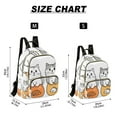 thumbnail image 2 of FORMRS Mini Backpack Purse for Women Travel Daypack Casual Shoulder Bag, Gray Cute Cat, 2 of 7