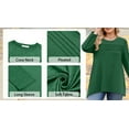 thumbnail image 6 of WellSize Plus Size Women Tunic Tops Casual Crew Neck Long Sleeve Blouses Dressy Pleated Fall Shirts, 6 of 9