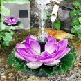 thumbnail image 1 of Feltree Solar Floating Outdoor Water Feature Garden Pond Water Feature Leaf Flower Combination, 1 of 8