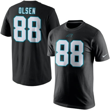 Nike Clothes No. 88 Greg Olsen Carolina Panthers Nike Player Pride Name & Number Short Sleeve T-Shirt - Black ()