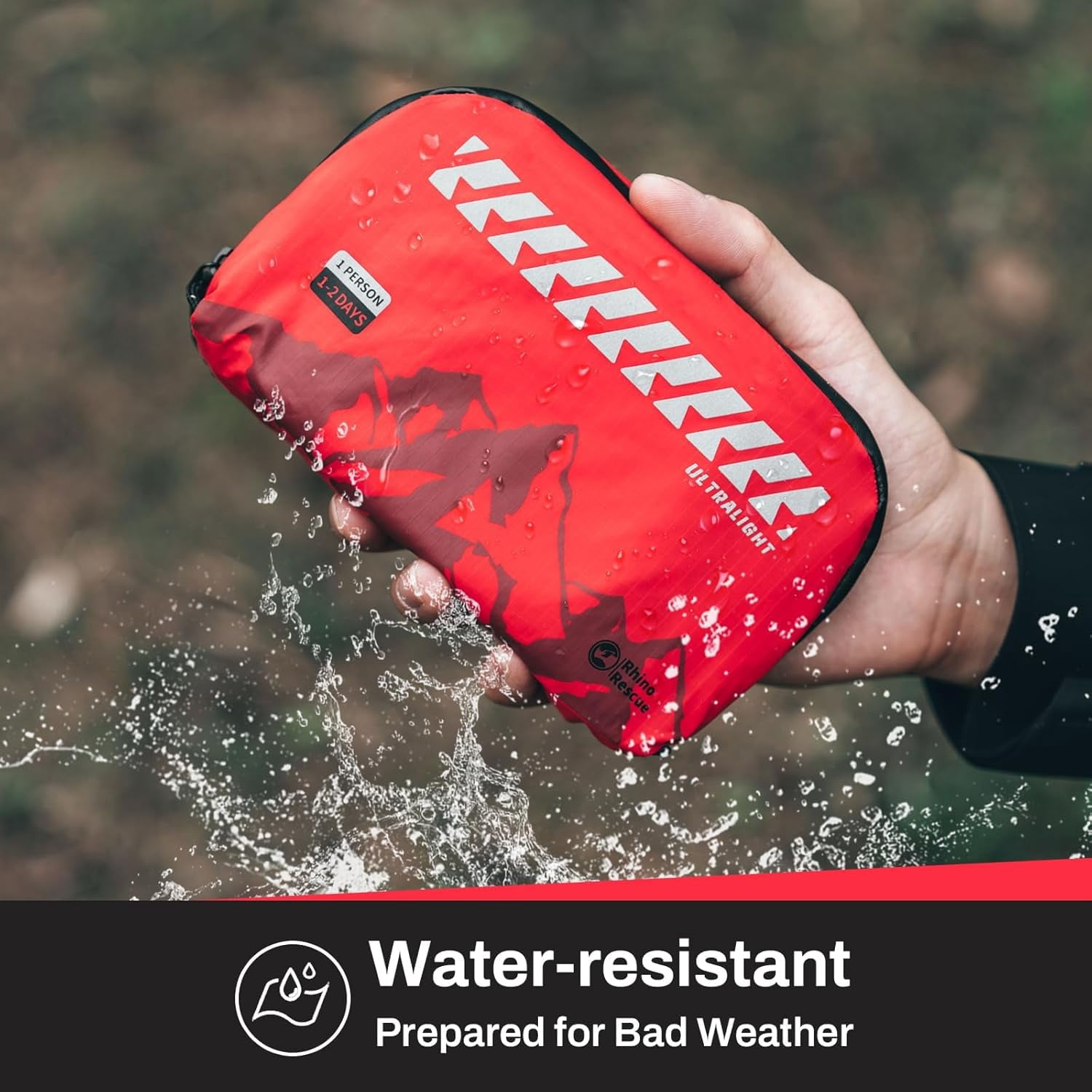 Small First Aid Kit Ultralight Water-Resistent Medical Kit for Hiking, Backpacking, Cycling, Travel, Vehicles