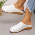 thumbnail image 4 of Iyufng Women's Closed-toe Wedge Sandals Summer Casual Outdoor Beach Shoes, 4 of 7