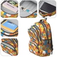 thumbnail image 4 of Basketball and Hoop Multicolor Pattern Cute School Backpack Bag with Padded Back and Adjustable Shoulder Straps 16.9 X 12.6 X 5.9 Inches, 4 of 5