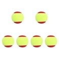 thumbnail image 3 of Bolas de entrenamiento de tenis de 6 PCS 2.52 "Bolas de práctica profesional de diámetro para principiantes para practicar la transición deportiva de Rojo, 3 of 8