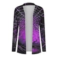 thumbnail image 6 of SOOMLON Halloween Sweatshirt for Women Witch Magic Shirt Witch Letter Print Tops Halloween Costumes Halloween Pajamas Long Sleeve T-Shirt Autumn Cardigan Print Shirt Halloween Cardigan, 6 of 7