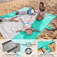 thumbnail image 3 of Alfombra de playa Blanket WEKAPO, 210 x 210 cm, resistente al agua y a la arena, 3 of 9