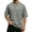 Gray, variant on Men'S Waffle Knit Henley Shirts With Chest Pocket Short Sleeve Casual Loose Fit Breathable Tops For Workout And Daily Activities,Khaki,M