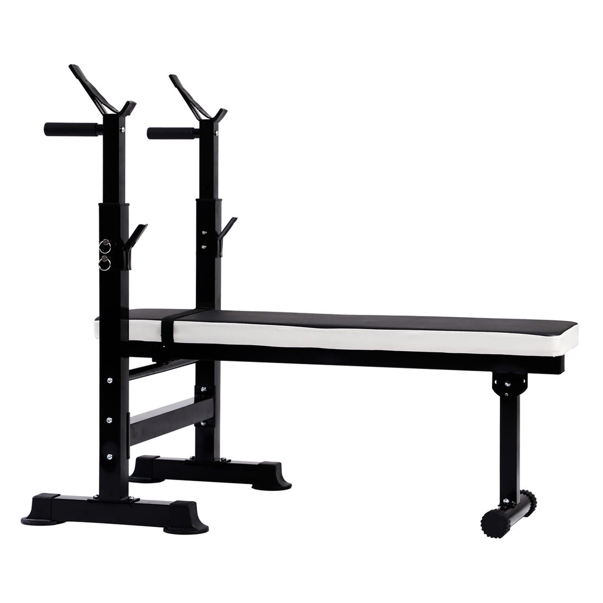 BalanceFrom Fitness Adjustable Strength Training Workout Station, Black