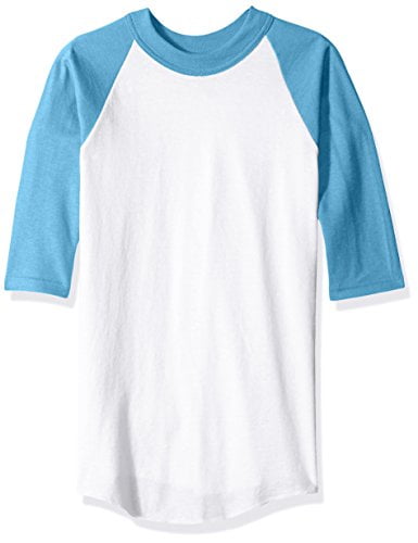 blue and white baseball jersey
