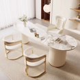 thumbnail image 3 of Study Bedroom Office Desk Standing Organizers Gaming Corner Reception Office Desk Computer Scrivania High End Furniture My Lux Decor Round, 3 of 9