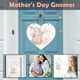 thumbnail image 1 of Letrero de bienvenida para puerta en forma de corazón para el Día de la Madre, tarjeta del Día de la Madre, tarjeta de papel con marco de metal, plegable y portátil, adecuado para la sala de, 1 of 8
