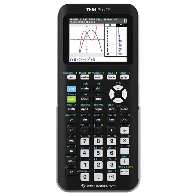 Calculadora gráfica Texas Instruments TI-84 PLUS CE negra