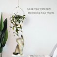 thumbnail image 5 of 2PCS Boho Hanging Holder - Indoor Outdoor Ceiling Planter with Wood Base & Metal Frame, Wall/Window Mounted Display Shelf for Living Room, Balcony, Patio & Home Decor, 5 of 7
