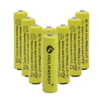 GEILIENERGY Solar Light Batteries AAA NiCd AAA 600mAh 1.2V Rechargeable for Garden Lights Remotes Mice(8 PACK)
