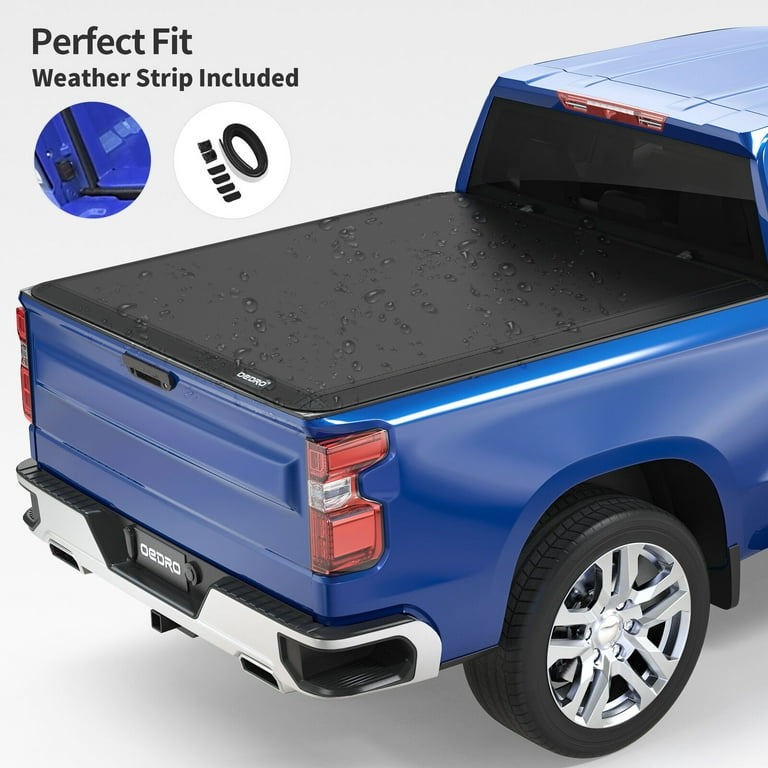Fit For 09-14 Ford F150 Excl Raptor 6.5' Bed 4-Fold Assembly Truck Tonneau  Cover
