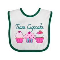 Inktastic Team Cupcake Happy Cupcakes Boys or Girls Baby Bib