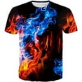 thumbnail image 1 of LUOGENLI T-shirts pour Homme pour Hommes T-Shirt d'Été à Imprimé Numérique Personnalité Mode Ample Décontracté Col Rond Manches Courtes T-Shirt T-shirts pour Hommes T-shirts Graphiques Pâques Rouge XXXXXL, 1 of 3