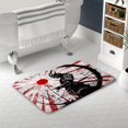 thumbnail image 3 of Alfombra de baño ItapNoom, anime samurái japonés, color rojo y negro, 43 x 74 cm, 3 of 7