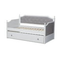 thumbnail image 4 of Bowery Hill Traditional Wood Twin Daybed with Trundle in White, 4 of 10