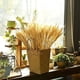 thumbnail image 5 of Bienvenido 100 piezas de flores artificiales plantas artificiales grandes flores secas de trigo gavillas de trigo secas naturales, racimos de tallos de trigo secos, trigo real para suministros de, 5 of 5
