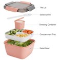thumbnail image 3 of Fresh salad lunch container, salad bowl, 3 salad dressing containers, salad toppings, snacks, 3 of 7