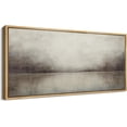 thumbnail image 3 of IDEA4WALL Extra Large Framed Canvas Print Wall Art Soft Neutral Tones Lake Landscape Artwork Nature Wilderness Antique Retro Fine Art Decorative Multicolor for Home Decoration - 60"x30", 3 of 5