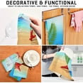 thumbnail image 4 of Summer Red Starfish Beach Tea Towels 4 Pack Tropical Palm Tree Kitchen Dish Cloth with Hanging Loop, 18"x28" Lint-Free Absorbent Towel for Kitchen Drying Wiping and Cleaning, 4 of 7