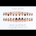 thumbnail image 4 of Uñas postizas BLGTGH Medium Almond 5D Flower Leopard, 4 of 8