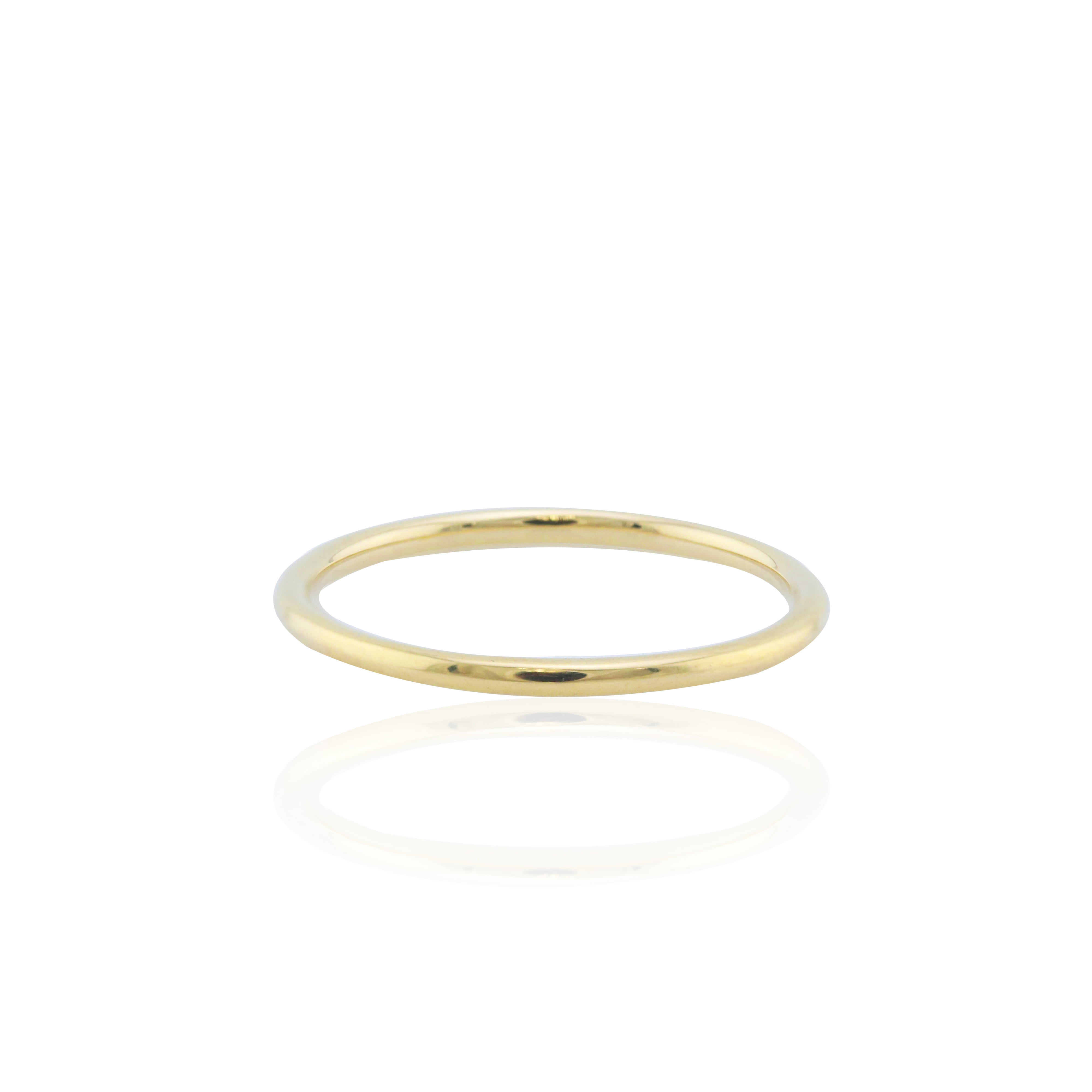 Unbrand 14k Yellow Gold Basic Thin Band Ring