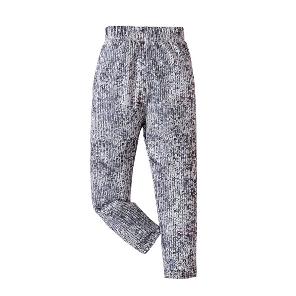 adviicd School Uniform Pants for Girls Pants for Teen Girls Flare Pants Elastic Waist Casual Pants (Grey,4-5 Years)