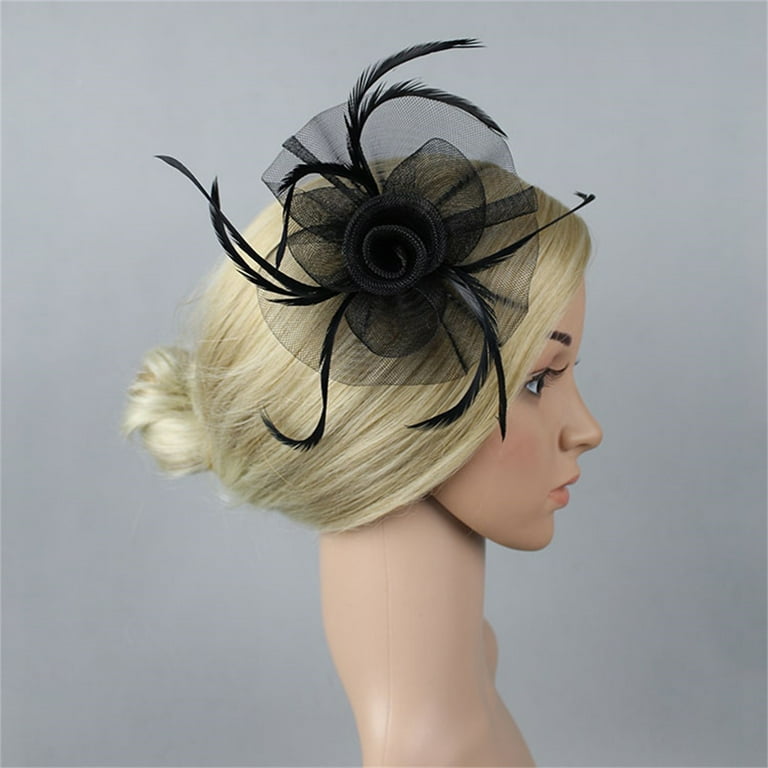 MESSUEN Fancy Hats for Women Ladies Church Hats Headbands for